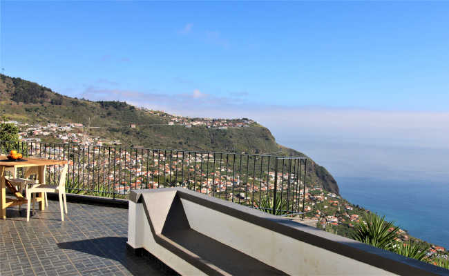 Unsere Terrasse im Casa Vento Madeira