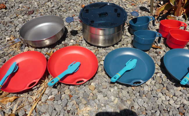 Camping crockery 4 people