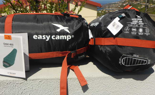 Easy Camp sleeping bag, comfort temperature 0 degrees