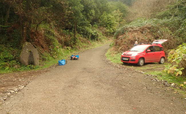 Canyoning Parkplatz Ponta Delgada