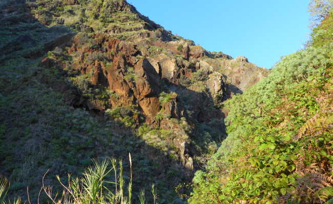 De Schlucht ist tief und atemberaubend