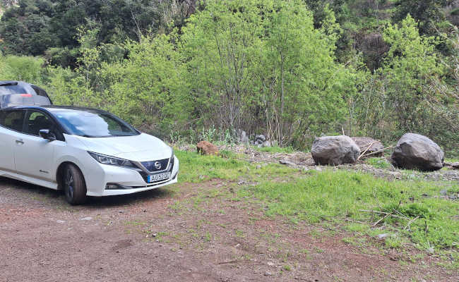 Parkplatz am Ausstieg