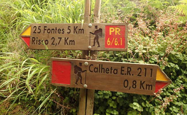 Anweg 25 Fontes, Ribeira dos Cedros in Madeira