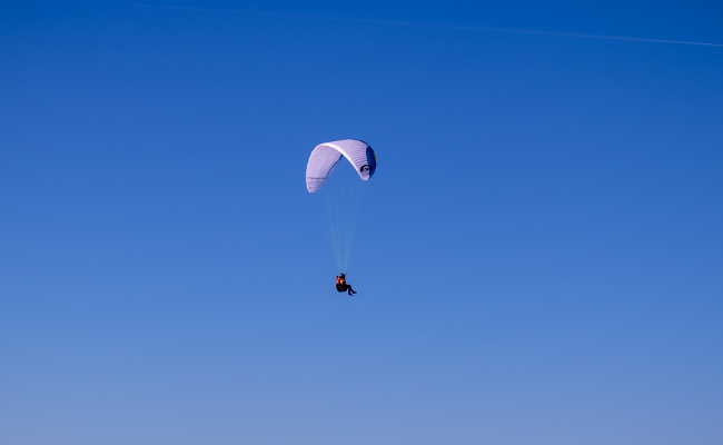 Paragliding, tandem flight in Calheta