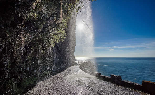 Arrival by car to Ribeira Brava, Madeira