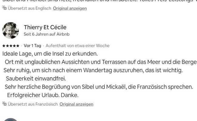 Feedback, Gästezimmer