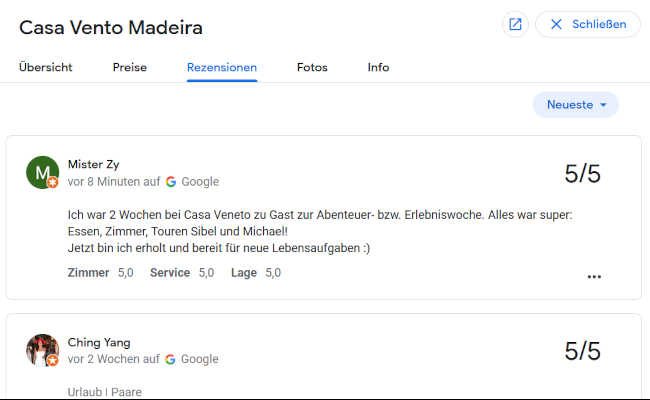 14 Tage Urlaub