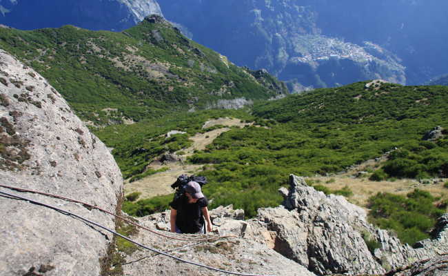 Wandern mit Panorama Madeira