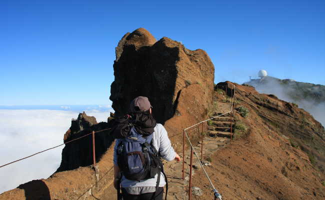 Die Radarstation am Pico Arieiro rückt näher Wanderung zur Radarstation am Pico Arieiro