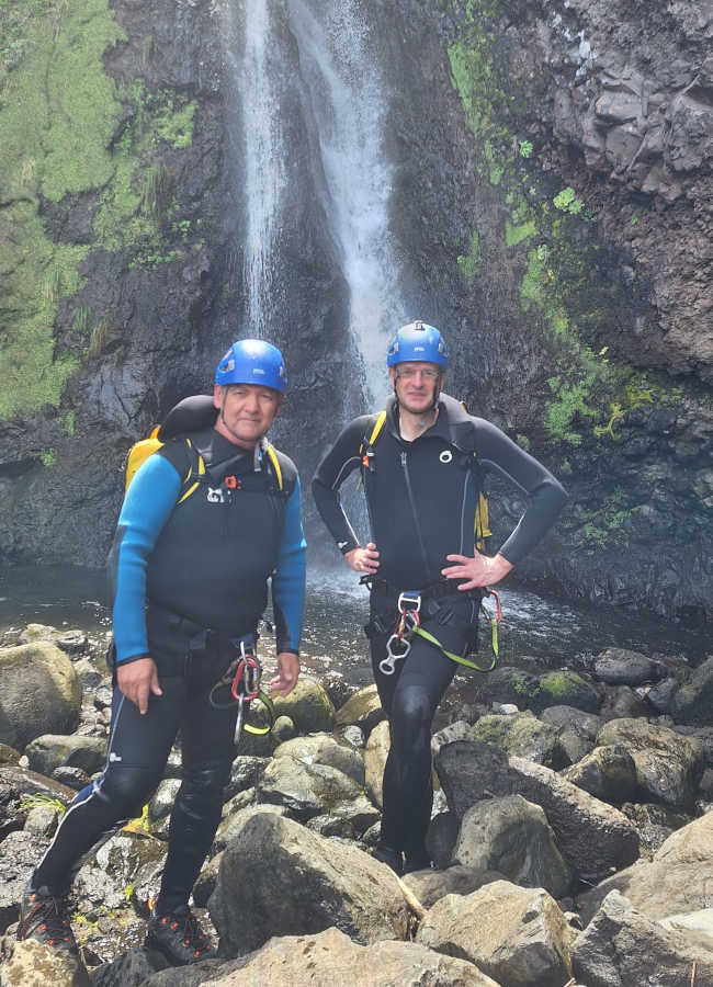 Wasserfall Porto Moniz Canyoning Fortgeschrittene