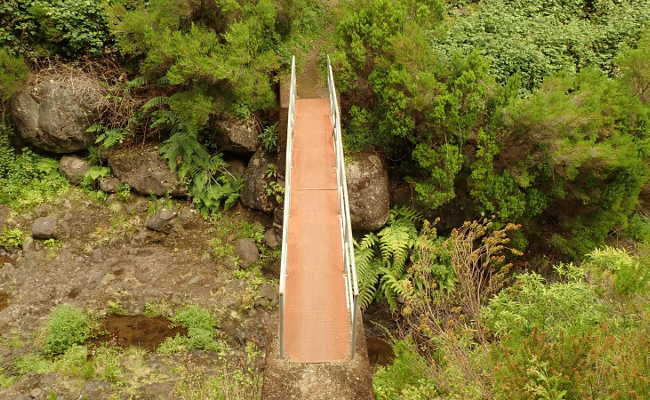Brücke über den Ribeira Grande, Rückweg Brücke über den Ribeira Grande