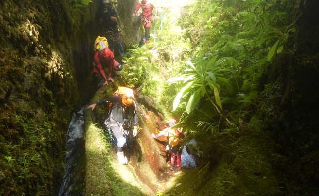 Einstieg in die Schlucht