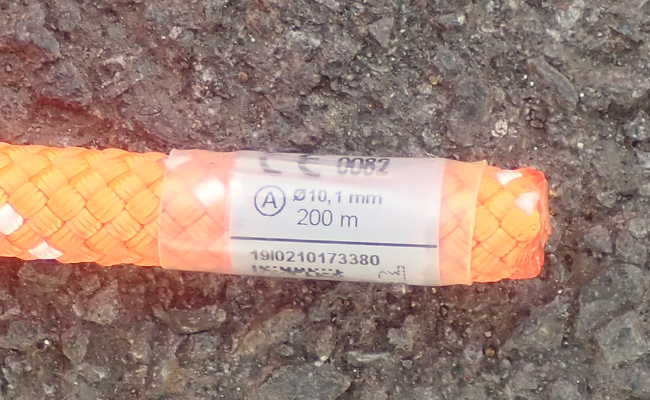 200 Meter nagelneues Seil von Petzl 200 Meter Seil von Petzl