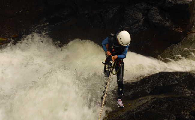 Wildwasser in Canyon Cidrao