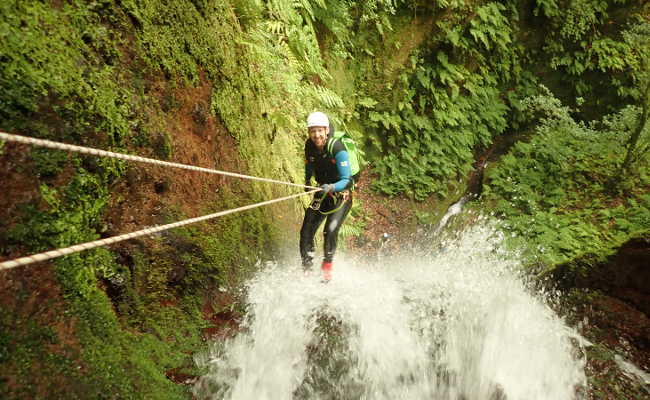 Canyoning in Seixal, Madeira