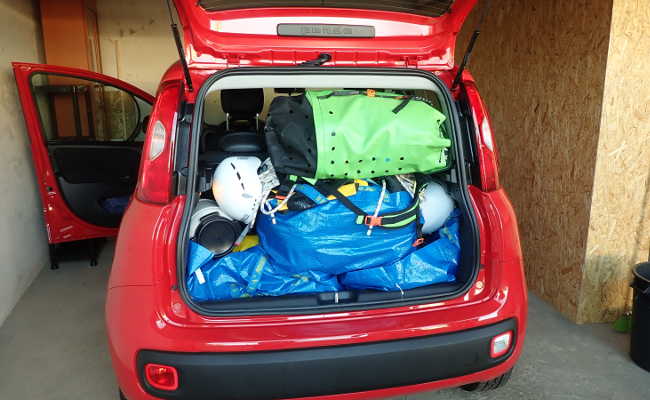 Canyoning mit Fiat Panda