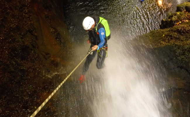 Canyonig in der Schlucht Furna