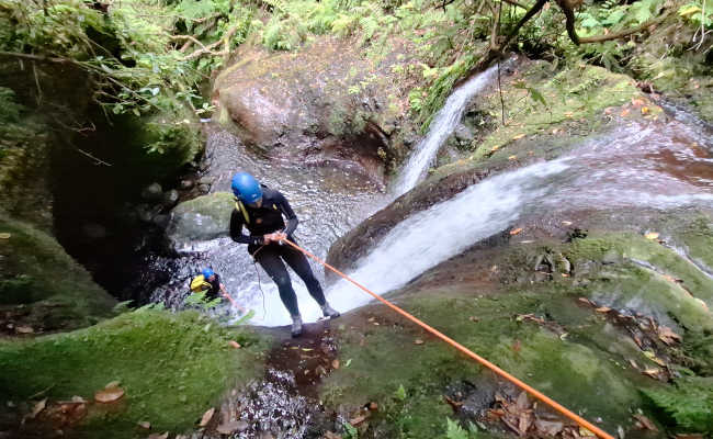 Action beim Canyoning mit Casa Vento