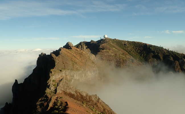 Panorama vom Gipfel des Pico Cidrao Auf dem Gipfel vom Pico Cidrao
