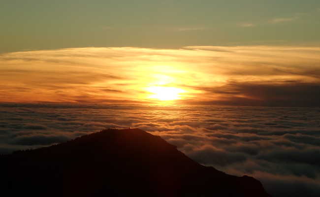 Sonnenuntergang am Pico Arieiro