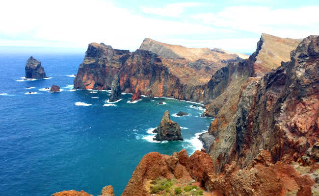 Vom Aussichtspunkt Ponta do Rosto Küste vom Aussichtspunkt