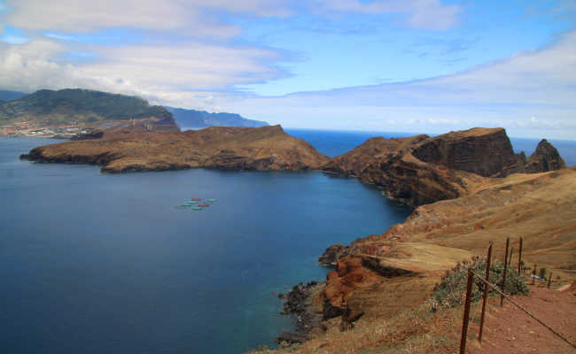 Wandern auf der Halbinsel in Madeira