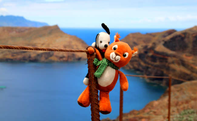 Unser Maskottchen Mucki hat Besuch! Mucki und Klaus