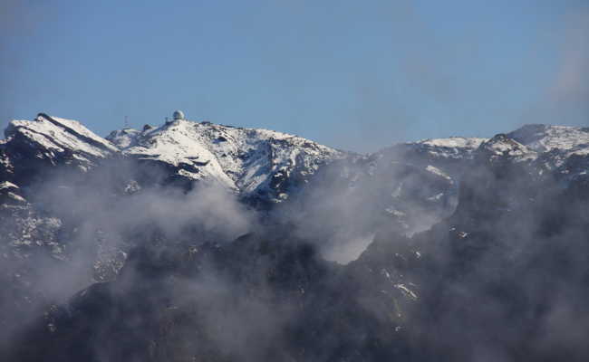 Schnee auf dem Pico Arieiro