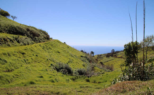 Berghänge Madeira Ein ruhiges Tal in Madeira