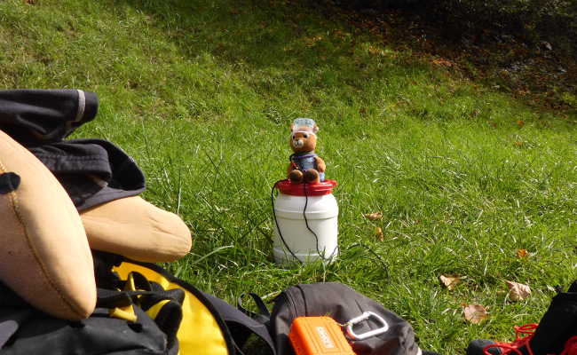 Vorbereitungen zum Canyoning