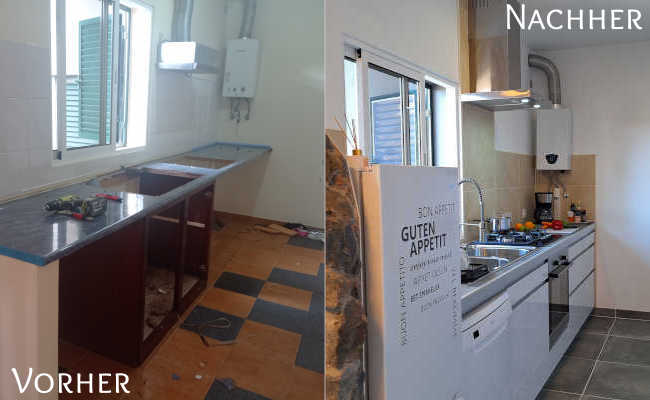 Küche Appartement, Renovierung