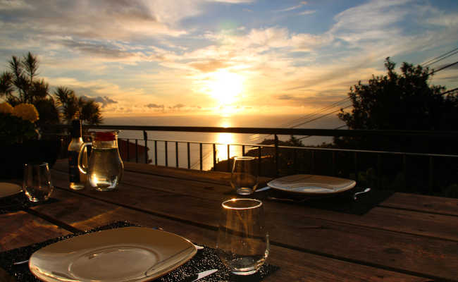 Leckeres Abendessen in Madeira